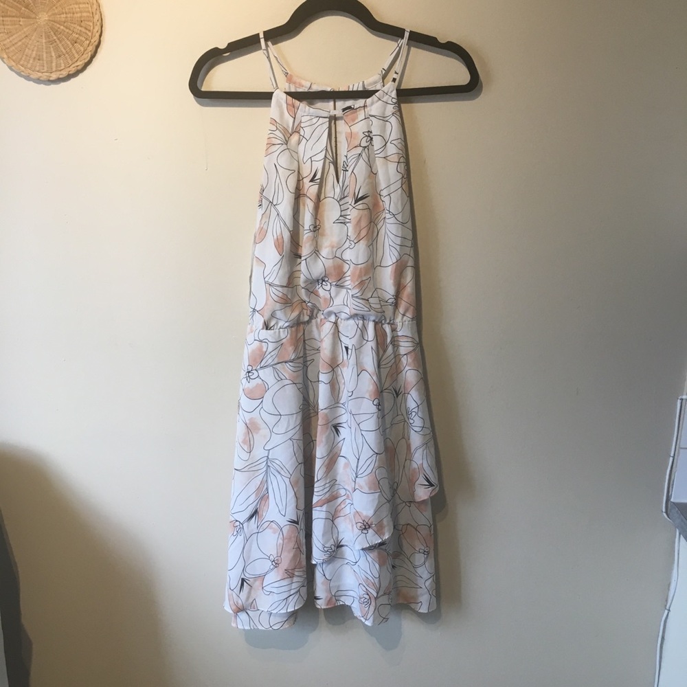 RW&CO size large strap pink dress.